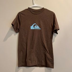 Brown Quicksilver Blue Wave T-Shirt